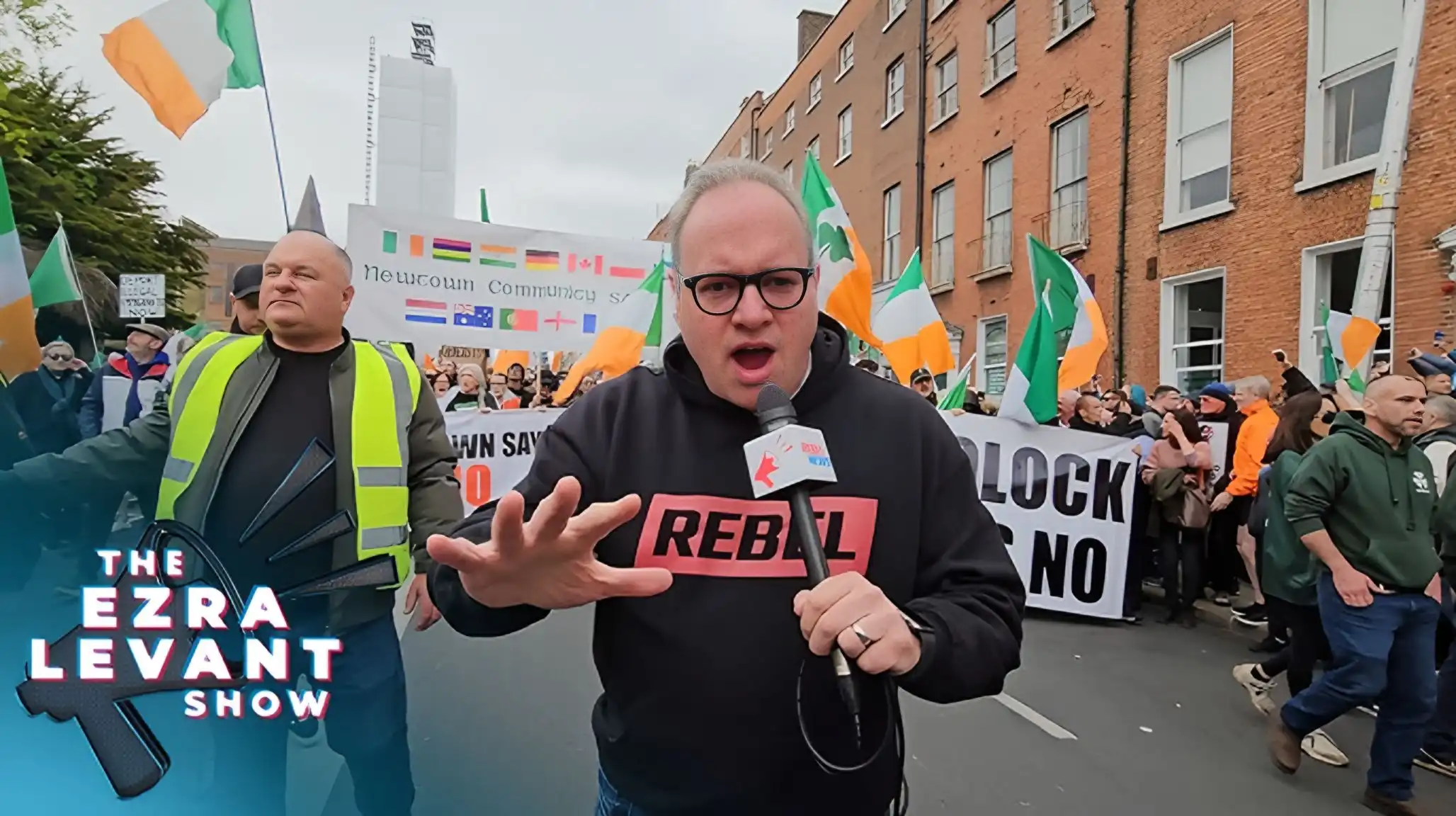 Massive Immigration Protest in Ireland: Ezra Levant Reports